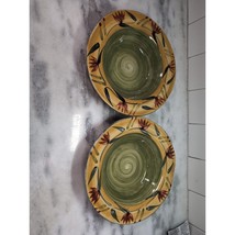 Pier 1 Imports Elizabeth Soup Bowls, Hand Painted Bowls, Set Of 2, Salad... - $21.68 CAD