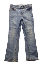 Toddler Girls B'Gosh Skinny Jeans Size 4T Blue Denim Stretch Light Wash 5 Pocket - $8.90