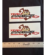 Pair 2 Unused Vintage Vinyl Racing Decals &quot;Team Monte Carlo&quot; Thunder Tou... - $6.89
