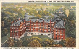 Kissam Hall Vanderbilt University Nashville Tennessee 1920s postcard - £5.18 GBP