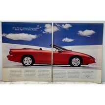 Chevrolet Camaro Print Ad Vintage 1994 Chevy Car Red Convertible Auto GMC - £9.71 GBP