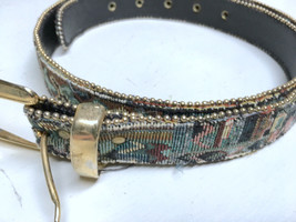 Absolutely Fresh Bonded Leather Bling M/L Glitzy Fashion Buckle Belt  - £12.51 GBP