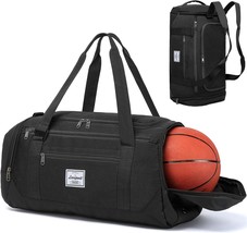 Basketball Bag 40L Medium Gym Duffle Bag Backpack with Ball Shoes Compartment We - £44.77 GBP