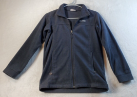 Columbia Jacket Youth Medium Black 100% Polyester Long Sleeve Pocket Ful... - $8.04