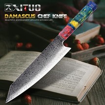 XITUO Chef&#39;s Nakiri Knife 67 Layers Japanese Damascus Steel Damascus Chef Knife - £74.87 GBP