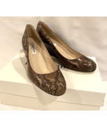 L.K. Bennett London Women&#39;s Zahara Brown Snake Leather Wedge Pump Size 3... - €48,93 EUR