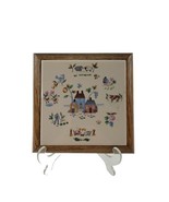 1990&#39;s Farm Square Ceramic Tile Trivet Wall Hanging Goodwood - £5.21 GBP