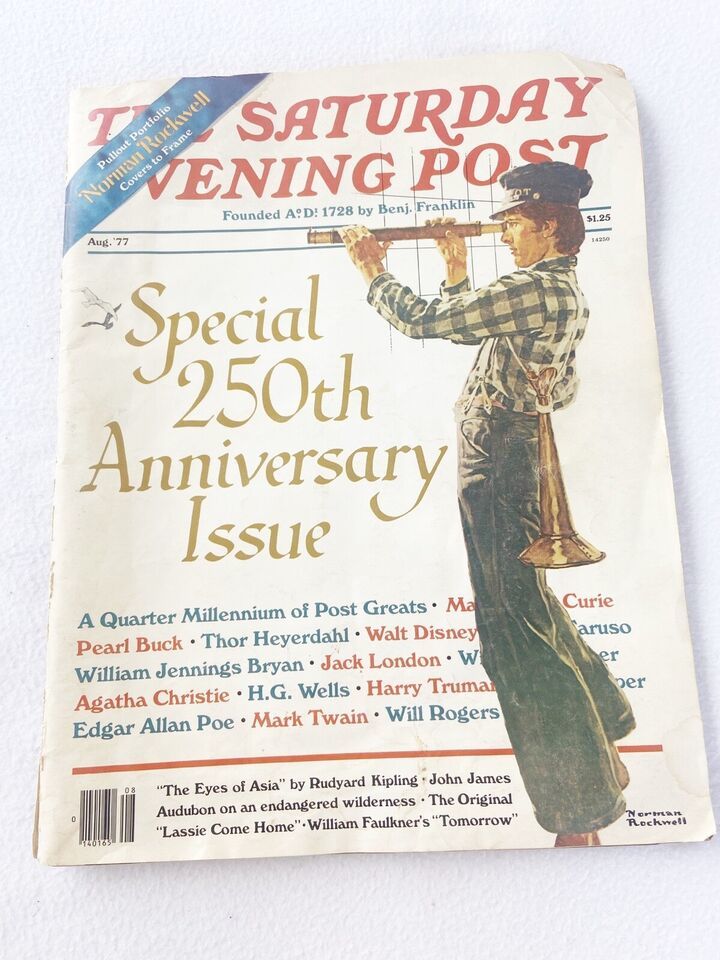 THE SATURDAY EVENING POST Magazine-August,1977-SPECIAL 250th ANNIVERSARY... - $5.60