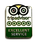 TripAdvisor Excellent Service Award Pin Hospitality Recognition Original... - $65.00