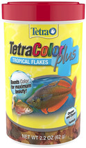 Tetra TetraColor Plus Tropical Flakes Fish Food Boosts Color for Maximum Beauty  - £51.04 GBP