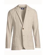 LANDS END Mens Linen Cotton BLAZER Size: LARGE / 42 - 44 New Traditional... - $169.00