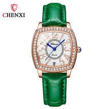 Barrel-Shaped Frank Women&#39;s Watch Muller Waterproof Calendar Quartz Watch With D - £21.53 GBP