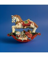 Vintage Original Art Mar Collection Christmas Rocking Horse - Porcelain/... - $20.00