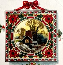 Christmas Victorian Style Greeting Card Embossed 1900-20s Postcard PCBG11E - £15.62 GBP