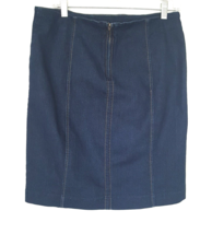 Jockey Denim Skirt Womens Size 10 Stretch Navy Cotton Polyester Spandex ... - £14.54 GBP