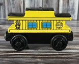 Thomas &amp; Friends Wooden Railway Yellow Sodor Line Caboose Train - Magnetic - £8.51 GBP