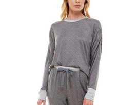 Roudelain Womens Whisper Luxe Drop Shoulder Top Color Grey Flannel Size M - £41.68 GBP