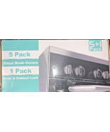 5 Pack Clear Stove Knob Safety Covers - Child Proof Lock for Kids Toddle... - $13.51 CAD