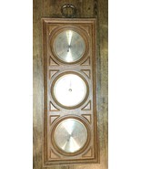 Vintage SPRINGFIELD WEATHER STATION WALL THERMOMETER BAROMETER HUMIDITY ... - $55.33 CAD