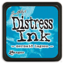 Tim Holtz Distress Mini Ink Pad-Mermaid Lagoon. - £10.76 GBP