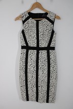 NWT NYDJ 0 Winter White Nora Animal Jacquard Lift Tuck Tank Sheath Dress - $37.99