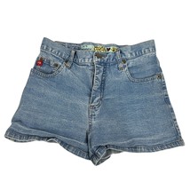 Mudd Womens High-Waisted Light Wash Denim Shorts Size 7 - $19.32
