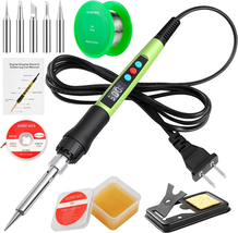 Soldering Iron Kit 100W LED Digital Solder Gun, Ceramic Heater, Adjustab... - $62.55 CAD