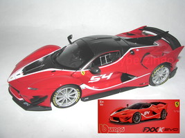 Ferrari Fxxk Evo #54 Luzich Bburago 1:18 Red Diecast Model Car FXX-K New In Box - $64.19