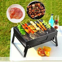 Folding Portable Barbecue Charcoal Grill, Barbecue Desk Tabletop Outdoor - £27.56 GBP