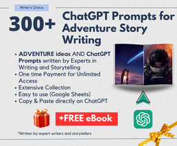 300+ ChatGPT Prompts | Adventure Writing Prompts | Instant Access | AI P... - £3.13 GBP