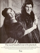 1980 American Fur Industry Furs Clotilde Sexy Male Model Vintage Print A... - £4.74 GBP