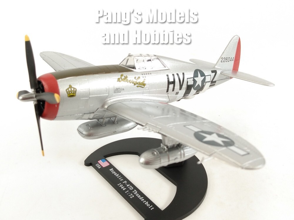 P-47 Thunderbolt &quot;Silver Lady&quot; 8th AAF - 8AAF 1944 1/72 Scale Diecast Model - $34.64