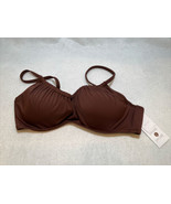 Women&#39;s Lightly Lined Shirred Bralette Bikini Top  - Shade &amp; Shore™ Size... - £5.44 GBP