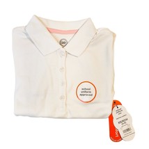 Wonder Nation Girls Uniform Short Sleeve Polo-style White XS Tagless Comfort NEW - £9.32 GBP