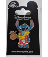 Disney Lilo &amp; Stitch Pin Stitch Red Hawaiian Shirt Coconut Drink PP#56185 - $13.85