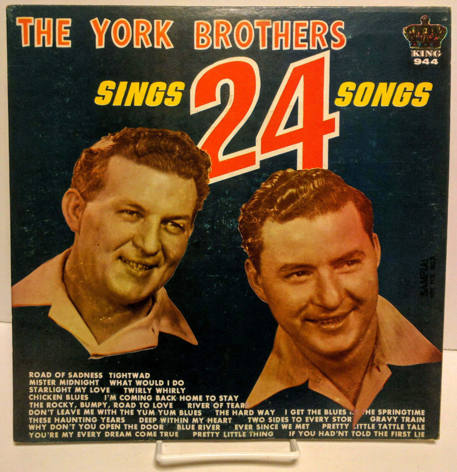 Primary image for The York Brothers Sings 24 Songs, King Records 944 Sample Copy LP G+/VG