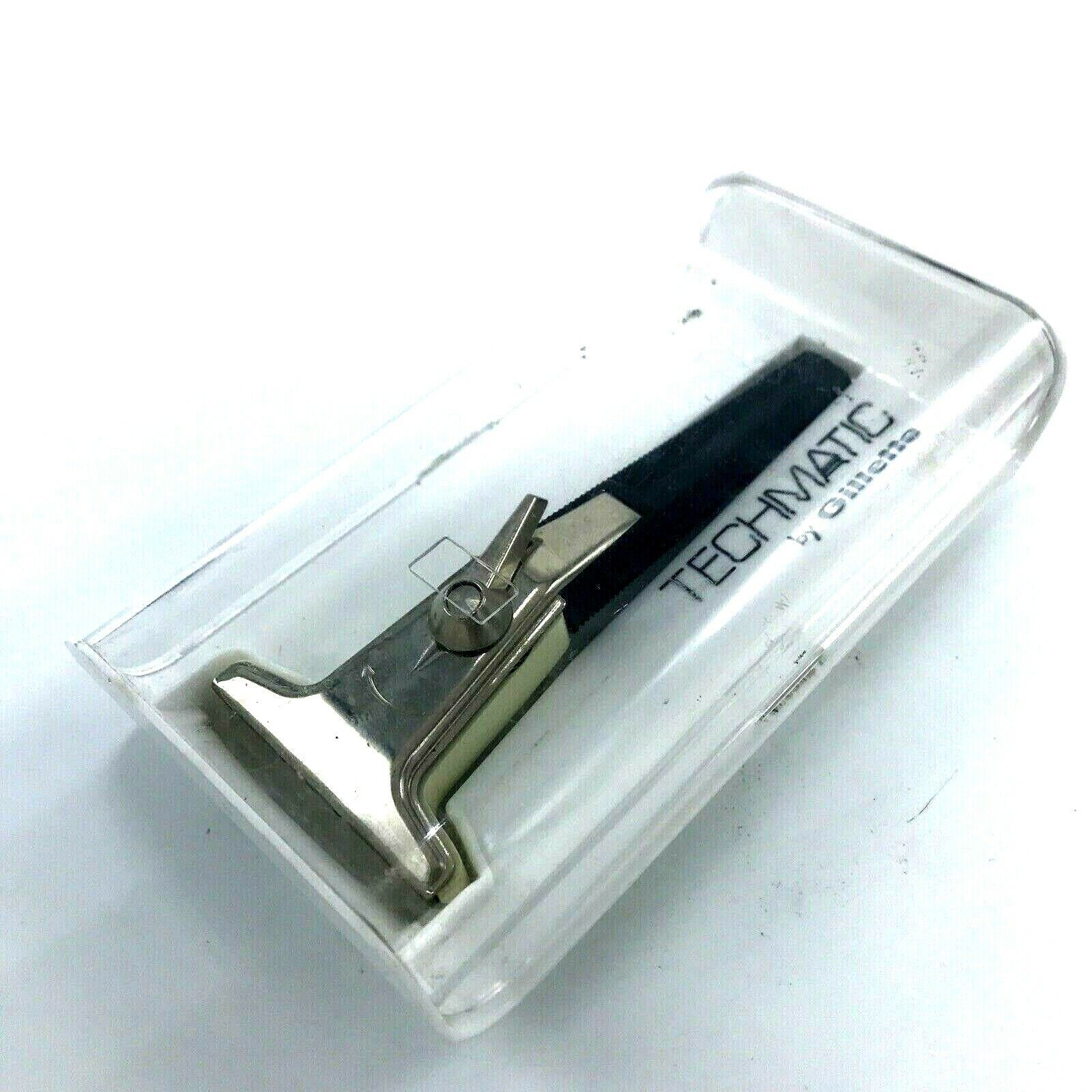 Vintage Collectible TECHMATIC by GILLETE Safety Razor Adjustable Blade R... - $10.84