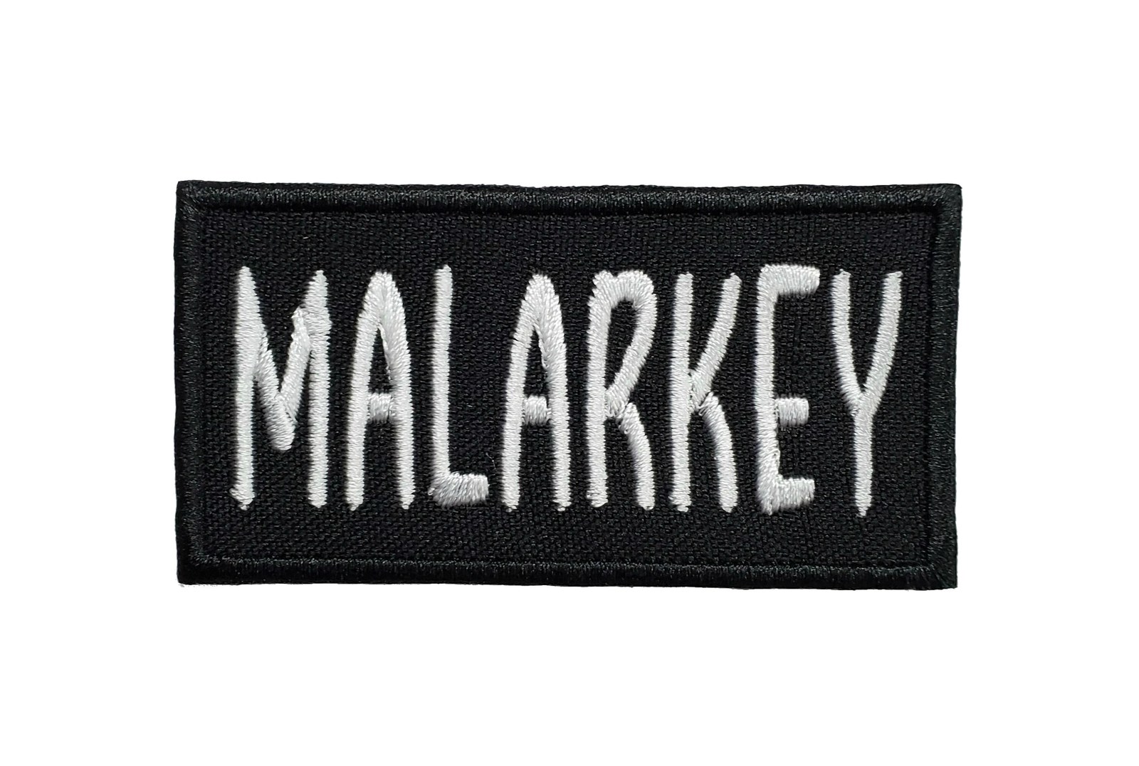 Malarkey Embroidered Iron On Patch 3.1&quot; x 1.6&quot; Joe Biden Donald Trump 20... - $3.47