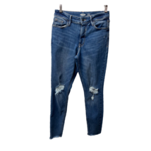 Old Navy Womens Rockstar Super Skinny Jeans Blue Distressed Whiskered Ju... - £14.03 GBP