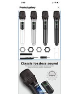 Wireless Microphone System  4 Channel Pro Audio UHF 4 Handheld System NE... - $1,280.80 MXN