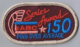 ABC American Bowling Council Patch Series Award 150 Pins Over Average 2&quot; x 3.5&quot; - $4.79