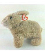 TY 1997 BEANIE BUDDIES &quot;BUTTONS&quot; BROWN BUNNY RABBIT LIFELIKE EASTER PLUSH  - $9,499.13 MXN