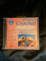 Crochet made easy interactive CD-ROM Coats &amp; Clark company includes 20 p... - $10.88