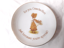 1978 American Greetings Holly Hobbie For You Grandmother Plate Lasting T... - $11.87