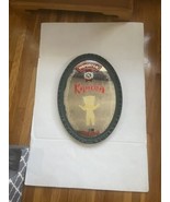 KAHLUA LIQUEUR Oval Mirror Wall Art Maidstone 26” X 18” Bar Collectible Vtg - $50.88