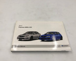 2013 Subaru Impreza WRX STI Owners Manual OEM K02B26008 - $17.32