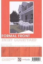 Landscape Plans Formal Front Entry Courtyard Paver Layout Landworks Desi... - $7.90