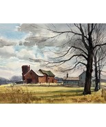 Lowell Ellsworth Smith Original Watercolor Museum Framed Ready to Display - £1,938.74 GBP