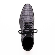 Marco Di Milano Genuine Caiman Belly Boot Leoni Oil Gray image 4
