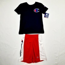 Champion Little Boys T-shirt Shorts Set Size 5 Multicolor TJ11 - £17.89 GBP